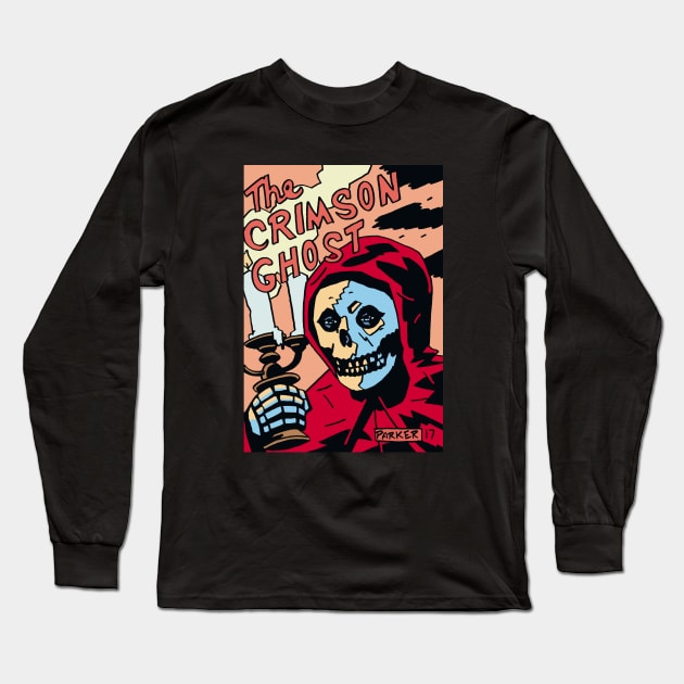 Crimson Long Sleeve T-Shirt by Artofparker